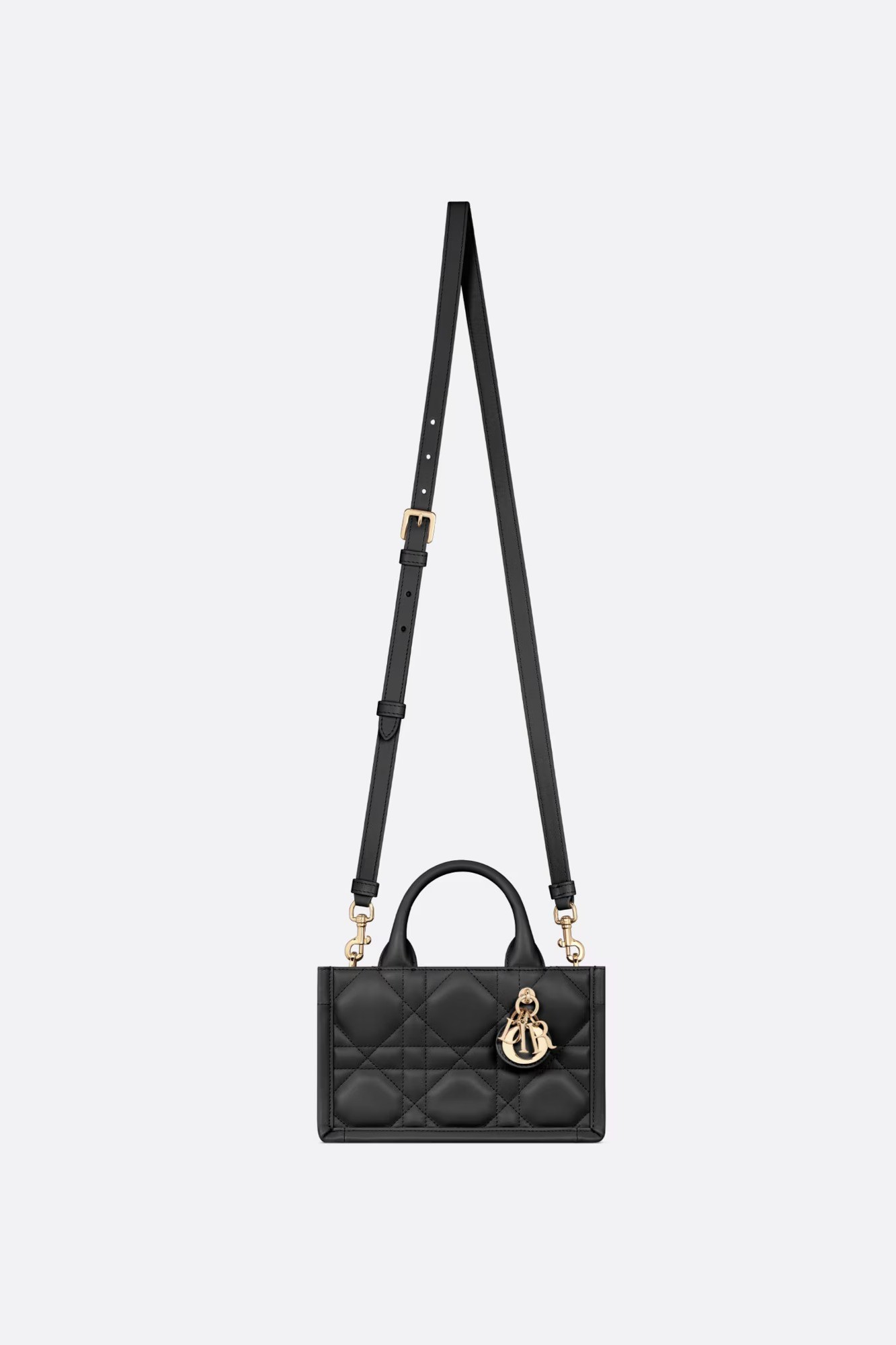 Mini Dior Book Tote - Black