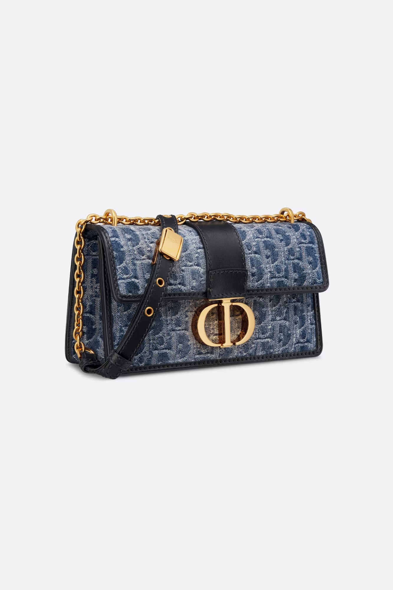 30 Montaigne East-West Bag with Chain - Blue
