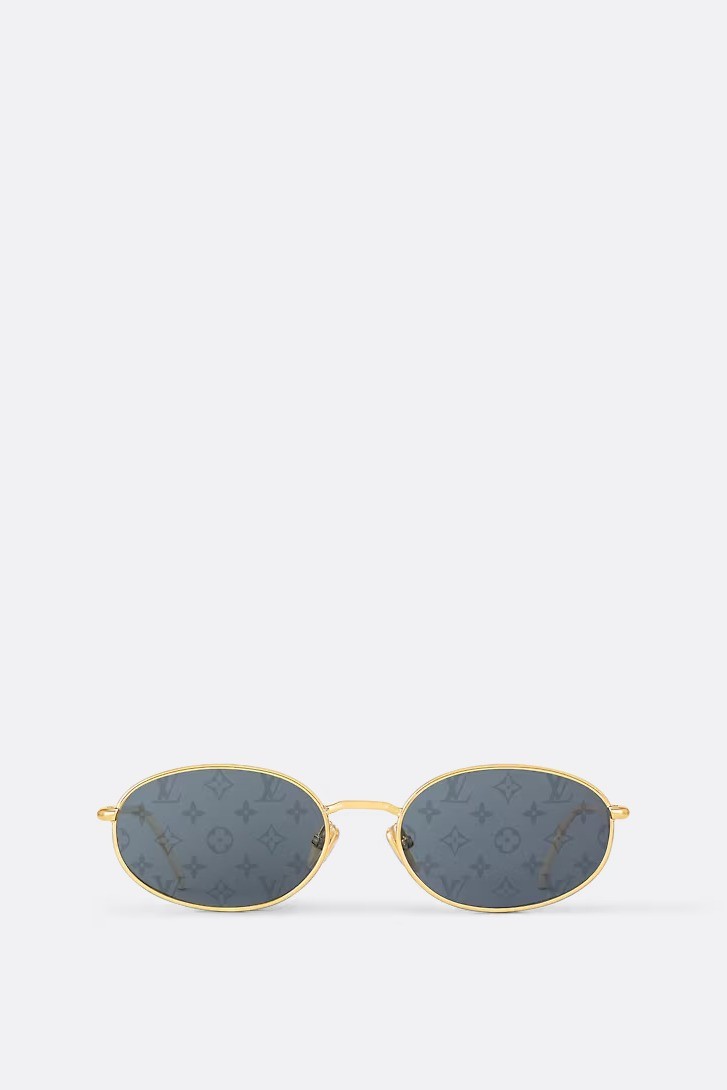 LV Bright Oval Sunglasses - Black
