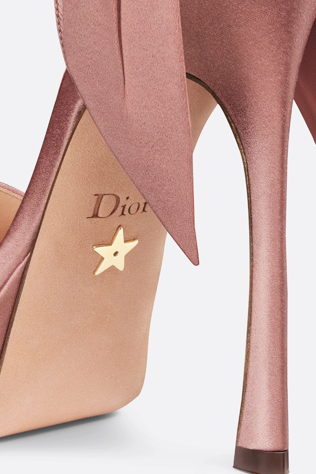 Mlle Dior Heeled Sandal - Rose