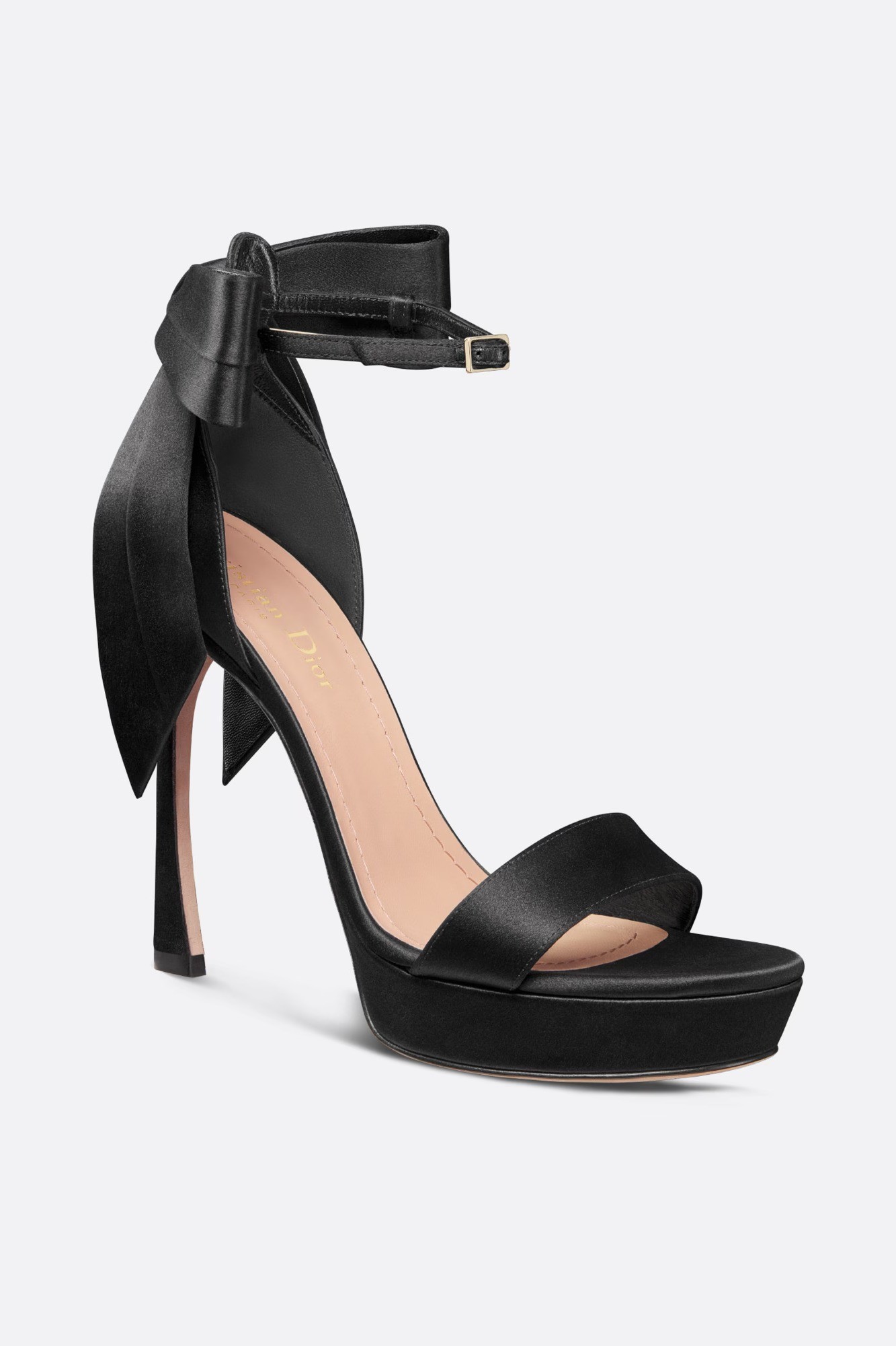 Mlle Dior Heeled Sandal - Black