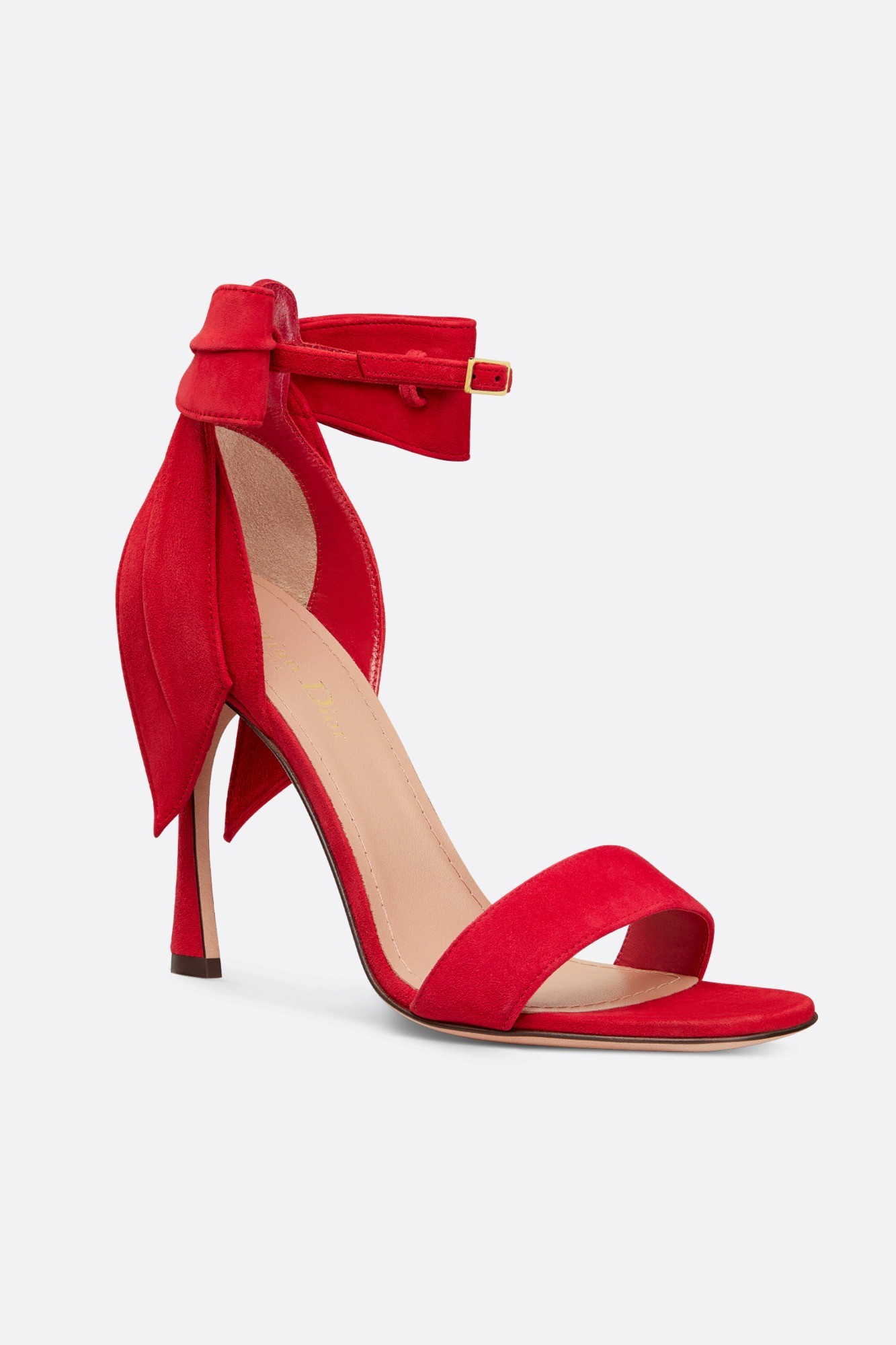 Mlle Dior Heeled Sandal - Red