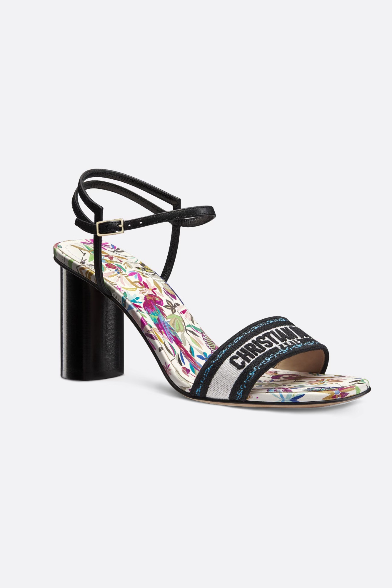 Dway Heeled Sandal - White Multicolor