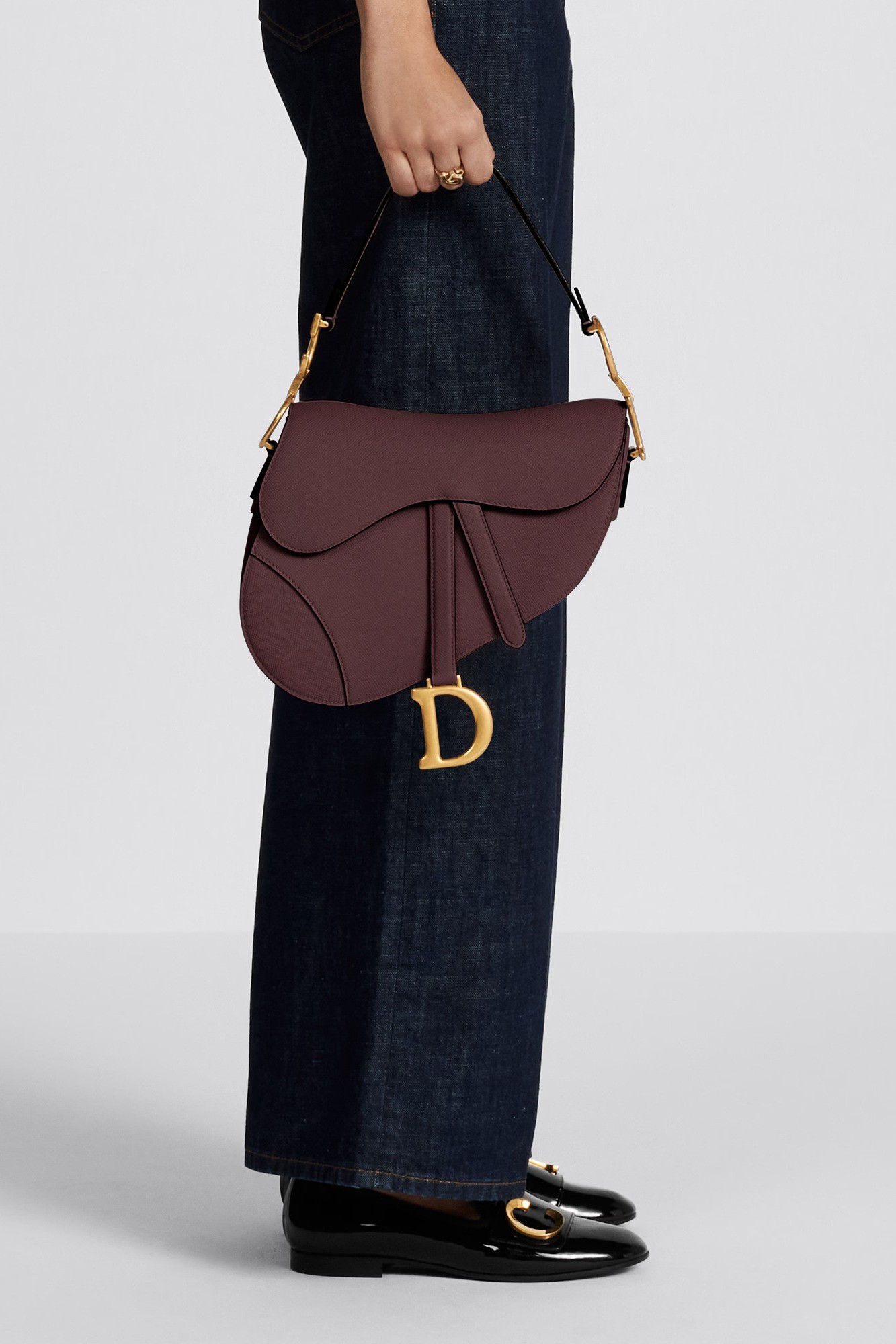 Dior - Saddle Bag with Strap - Amaranth