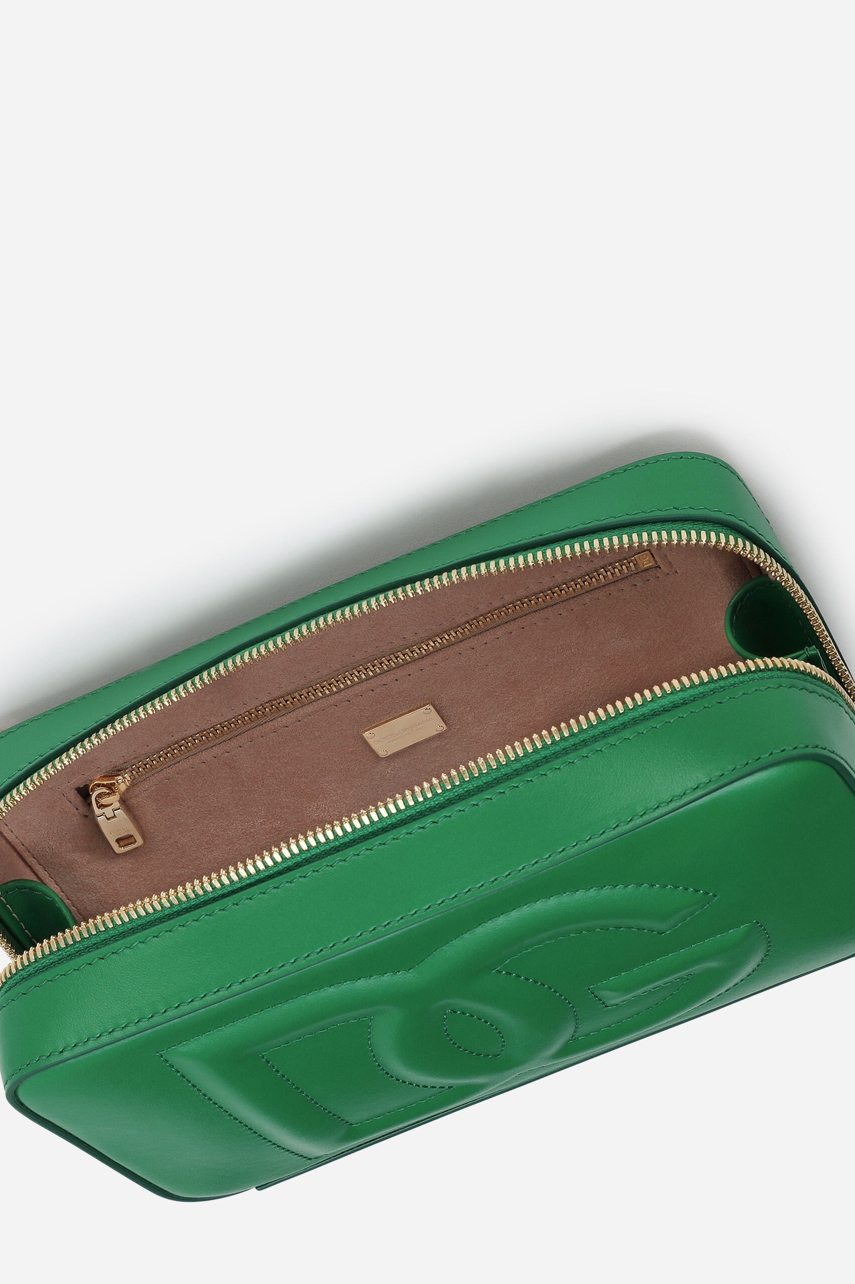 SMALL CALFSKIN DG LOGO CAMERA BAG - Green