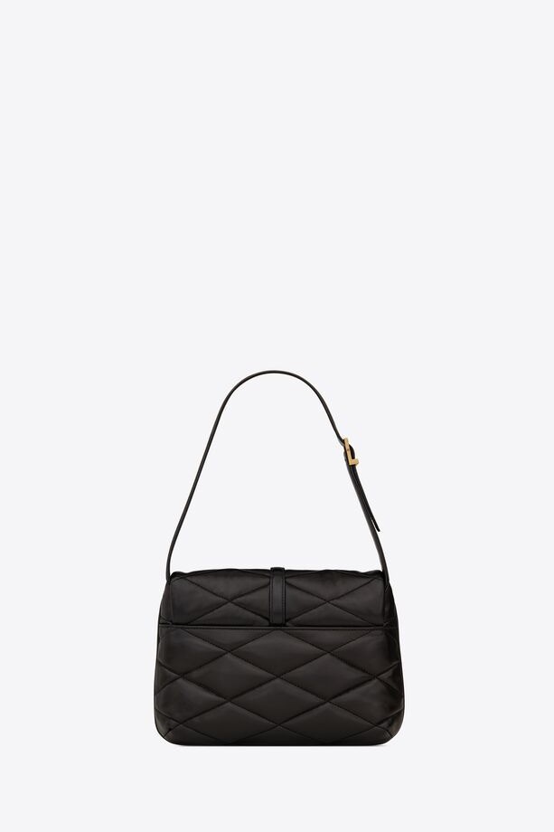 LE 57 HOBO BAG IN QUILTED LAMBSKIN - Black