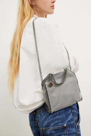 Tiny Falabella Tote - Gray