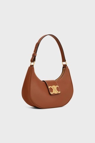 MEDIUM AVA TRIOMPHE BAG IN SMOOTH CALFSKIN - Tan