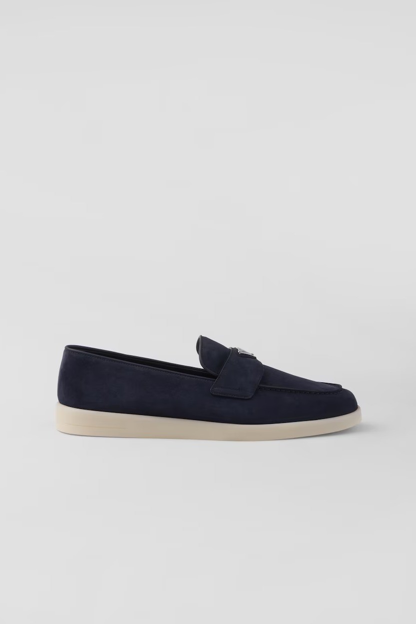 Suede loafers - Navy