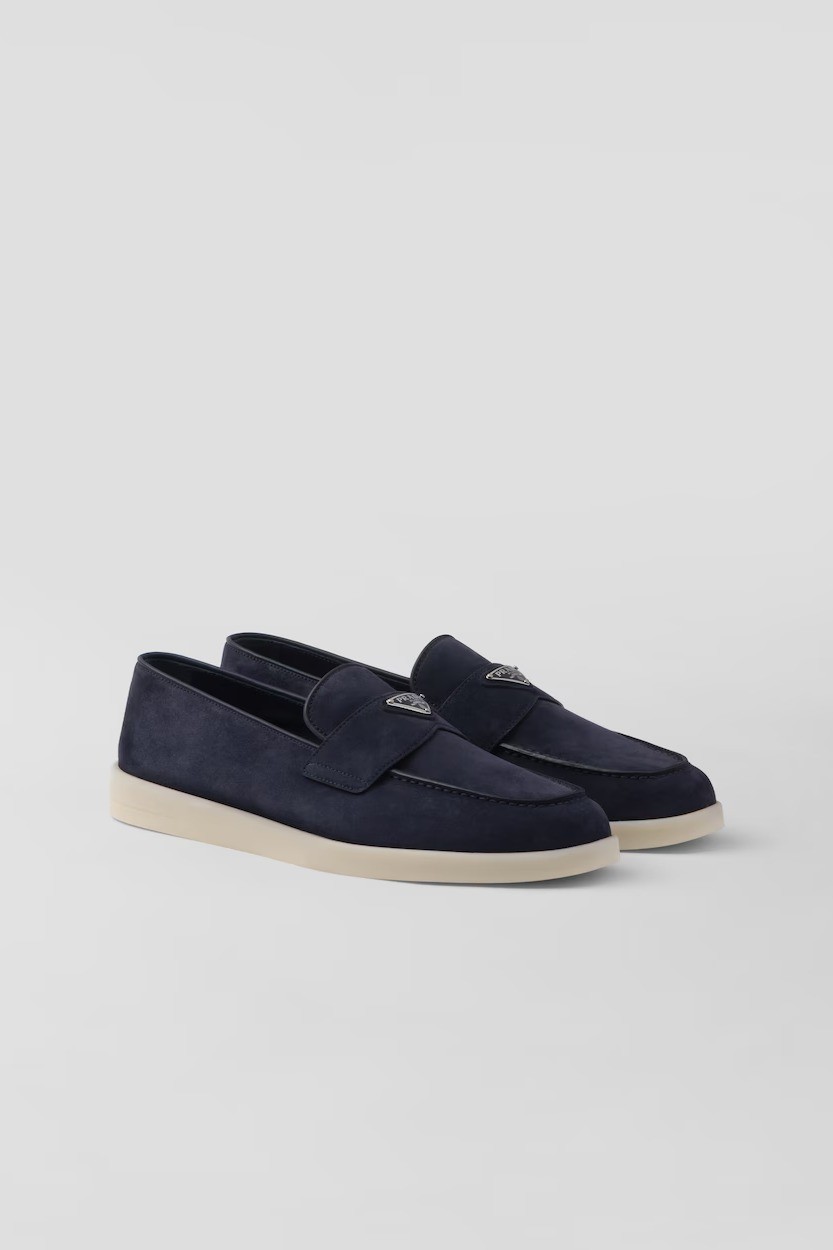 Suede loafers - Navy