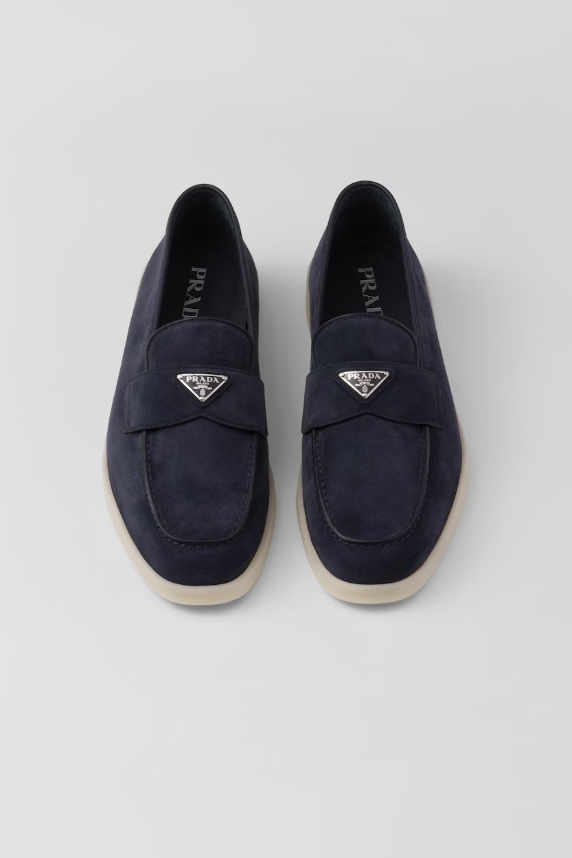 Suede loafers - Navy
