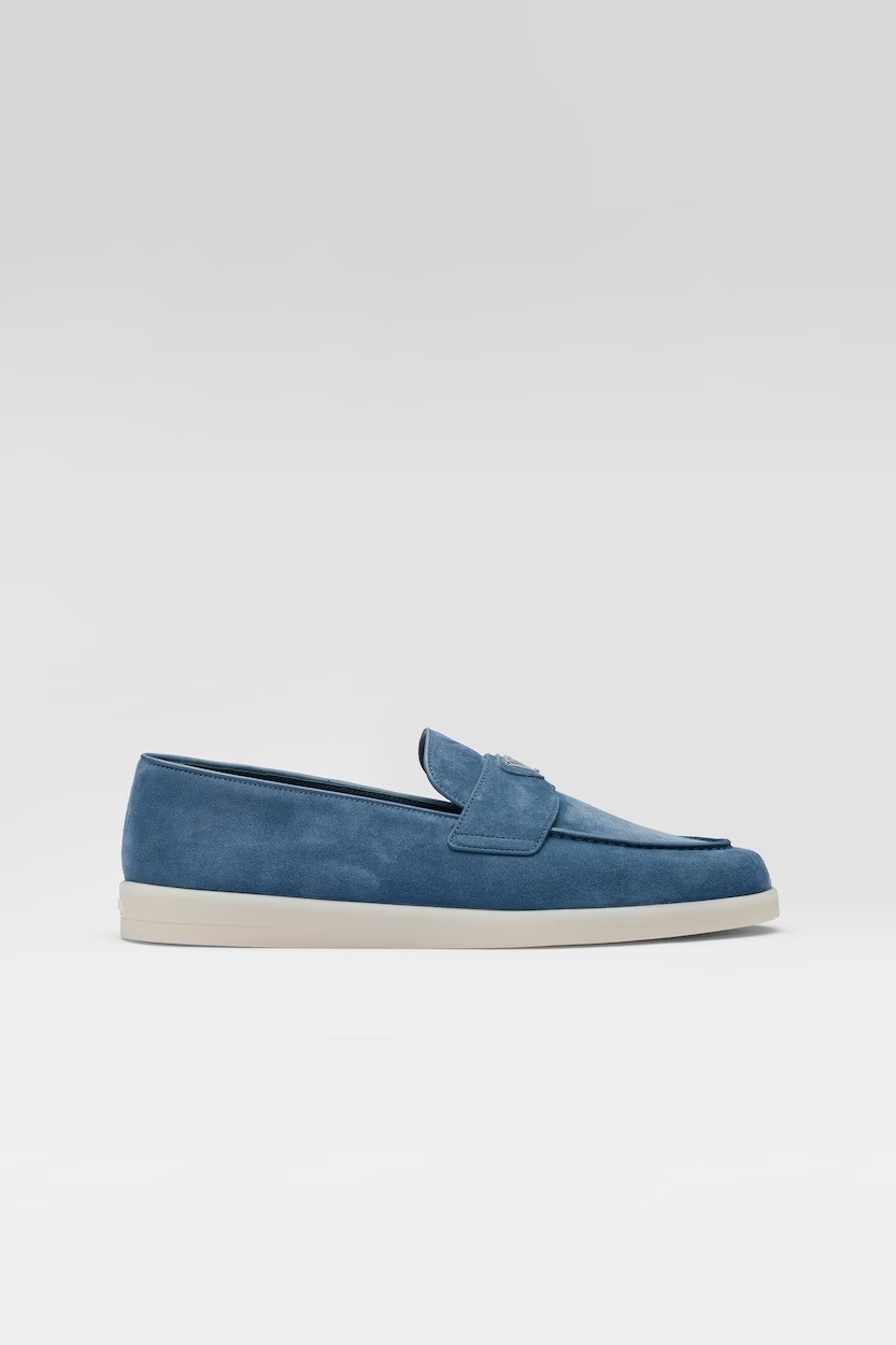 Suede loafers - Astral Blue