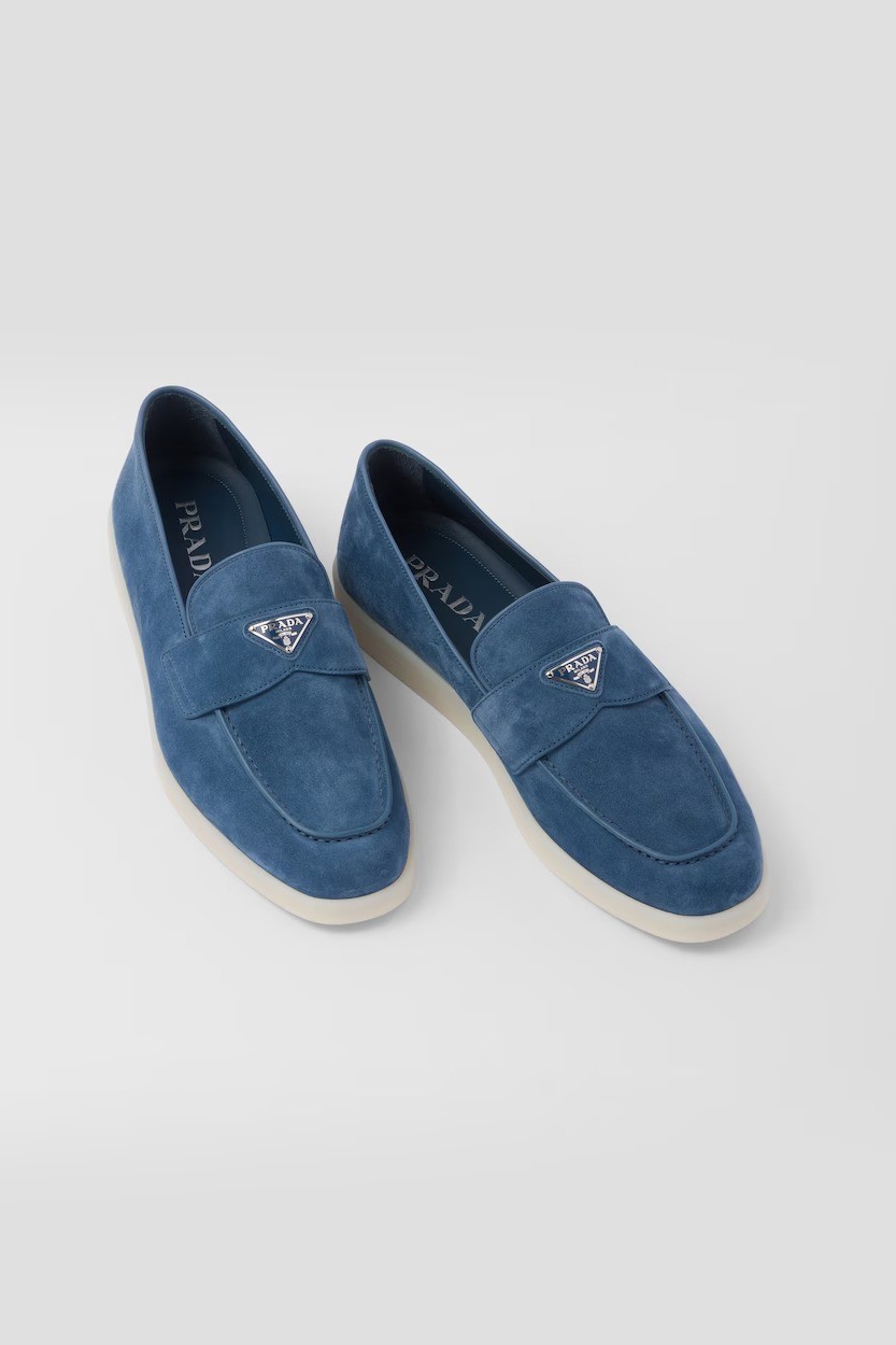 Suede loafers - Astral Blue