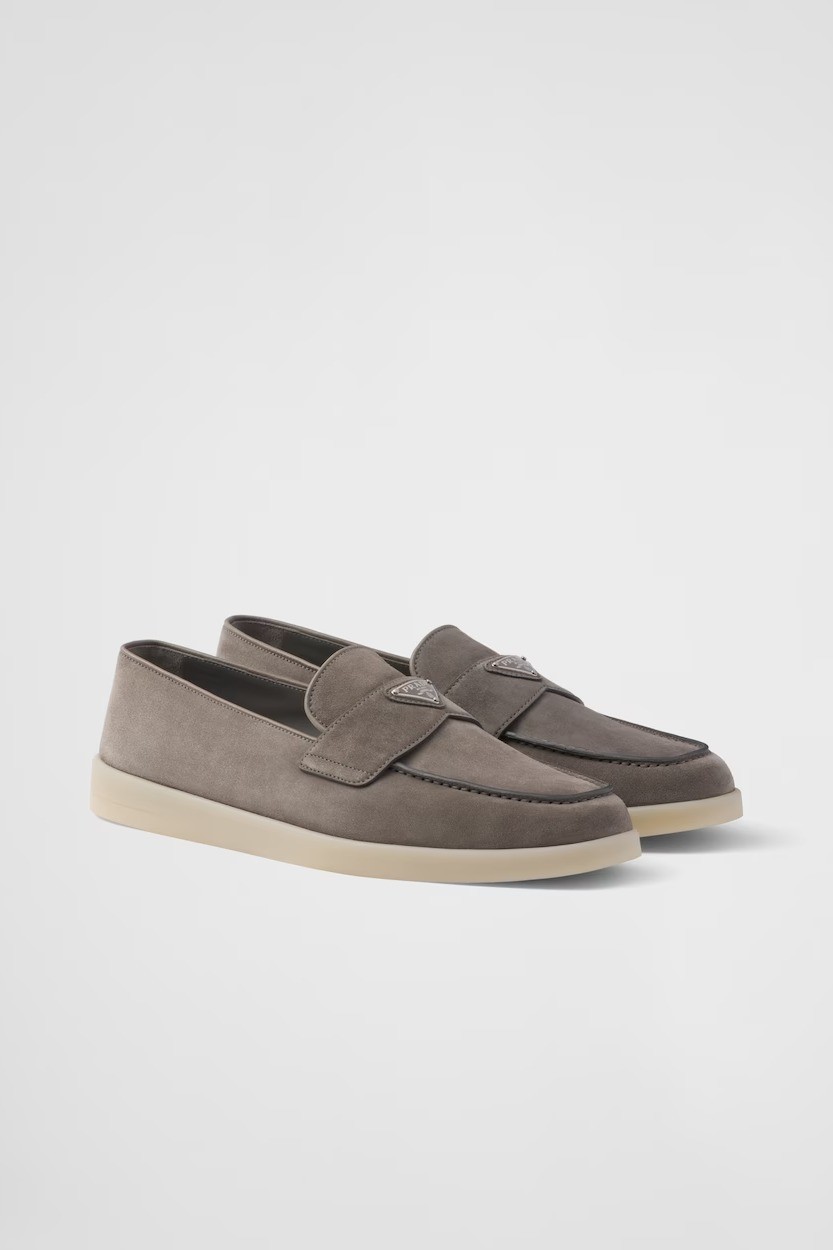 Suede loafers - Gravel Gray