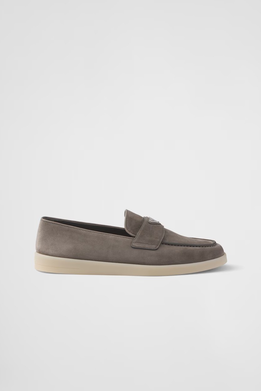 Suede loafers - Gravel Gray