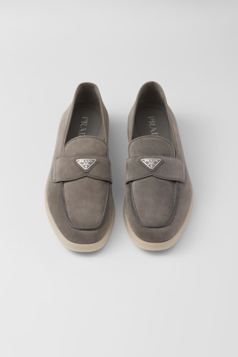 Suede loafers - Gravel Gray