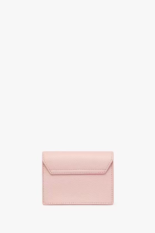 HIMMEL CROSSBODY WALLET IN EMBOSSED LOGO LEATHER MINI - Pink