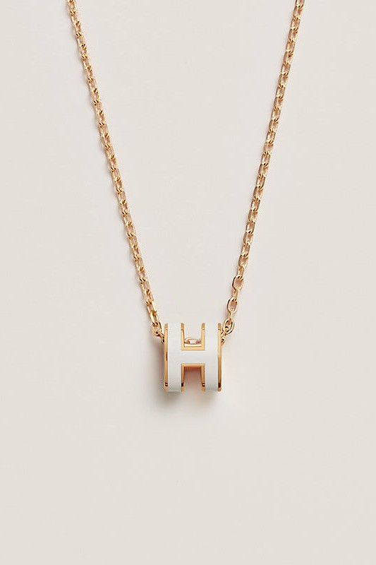 Hermès - Mini Pop H pendant - White