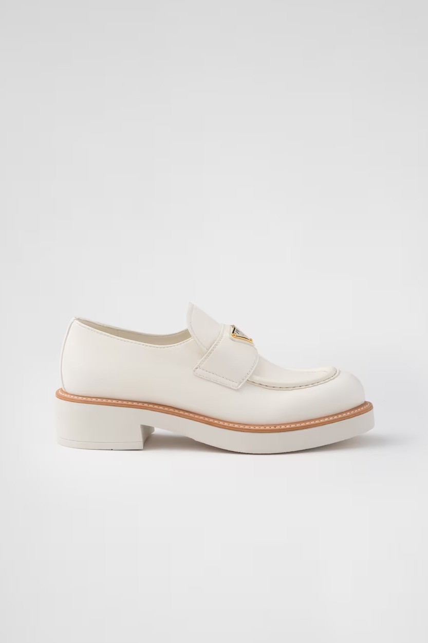 Leather loafers - Ivory