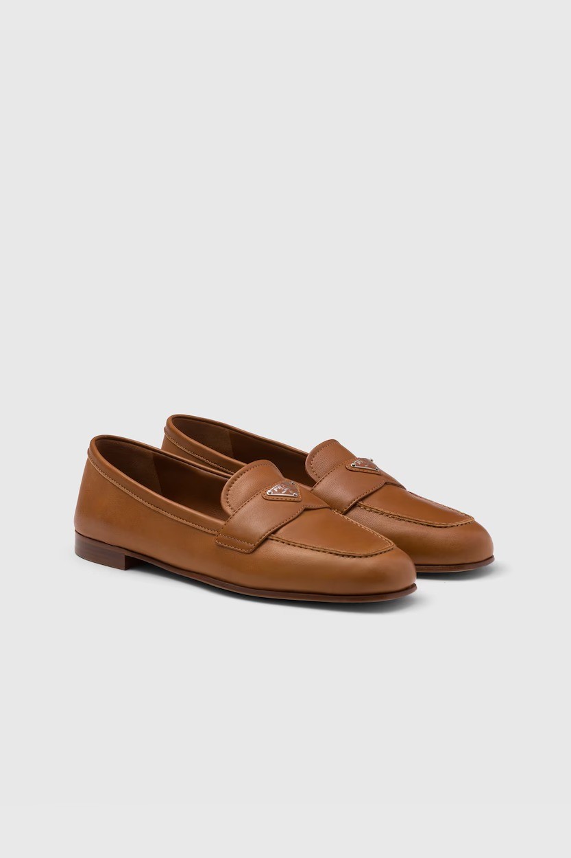Prada - Nappa leather loafers - Light Tan