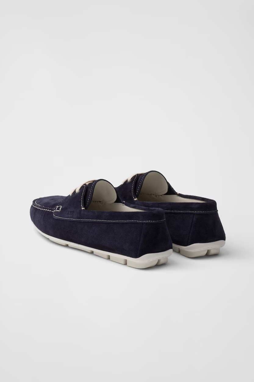 Suede driving shoes - Navy