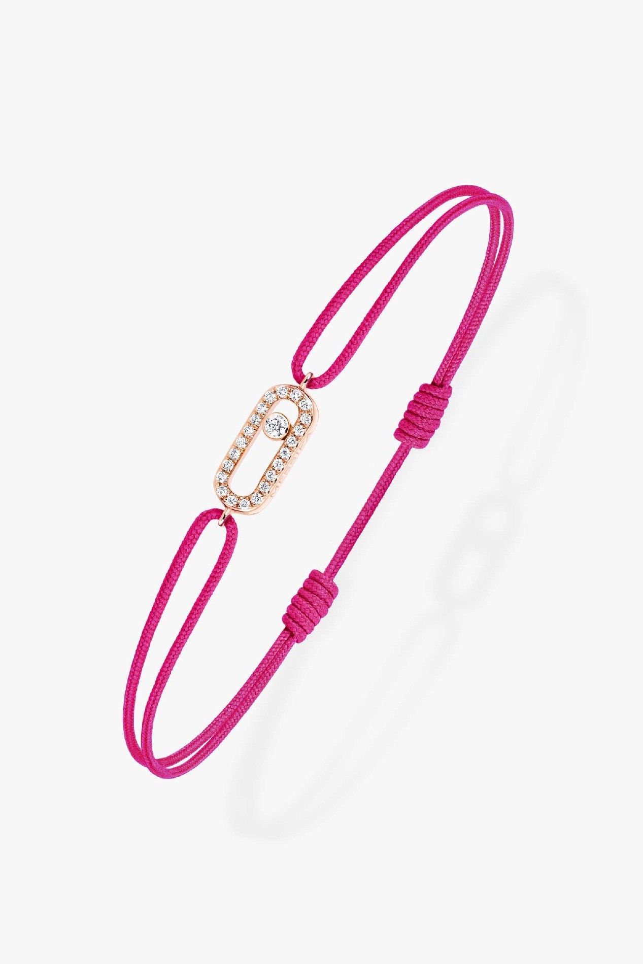 Messika - MOVE UNO PINK CORD BRACELET - Pink Cord