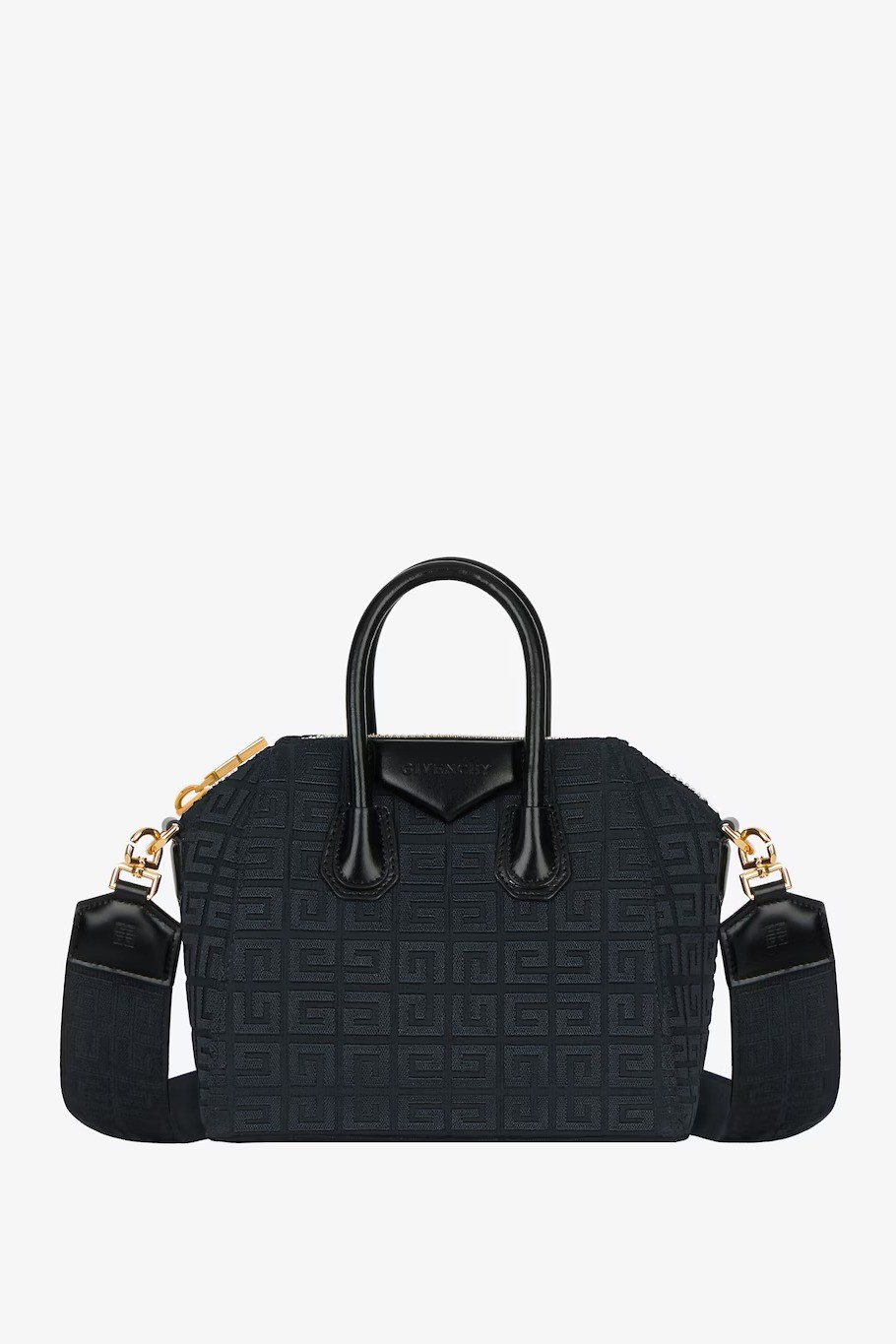 Givenchy - Mini Antigona bag in 4G embroidered canvas - Black
