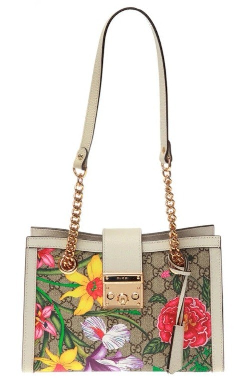 Gucci Padlock GG Shoulder Bag - Flora Ivory