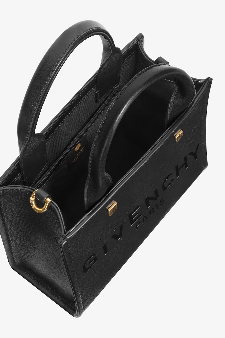 Mini G-Tote shopping bag in leather