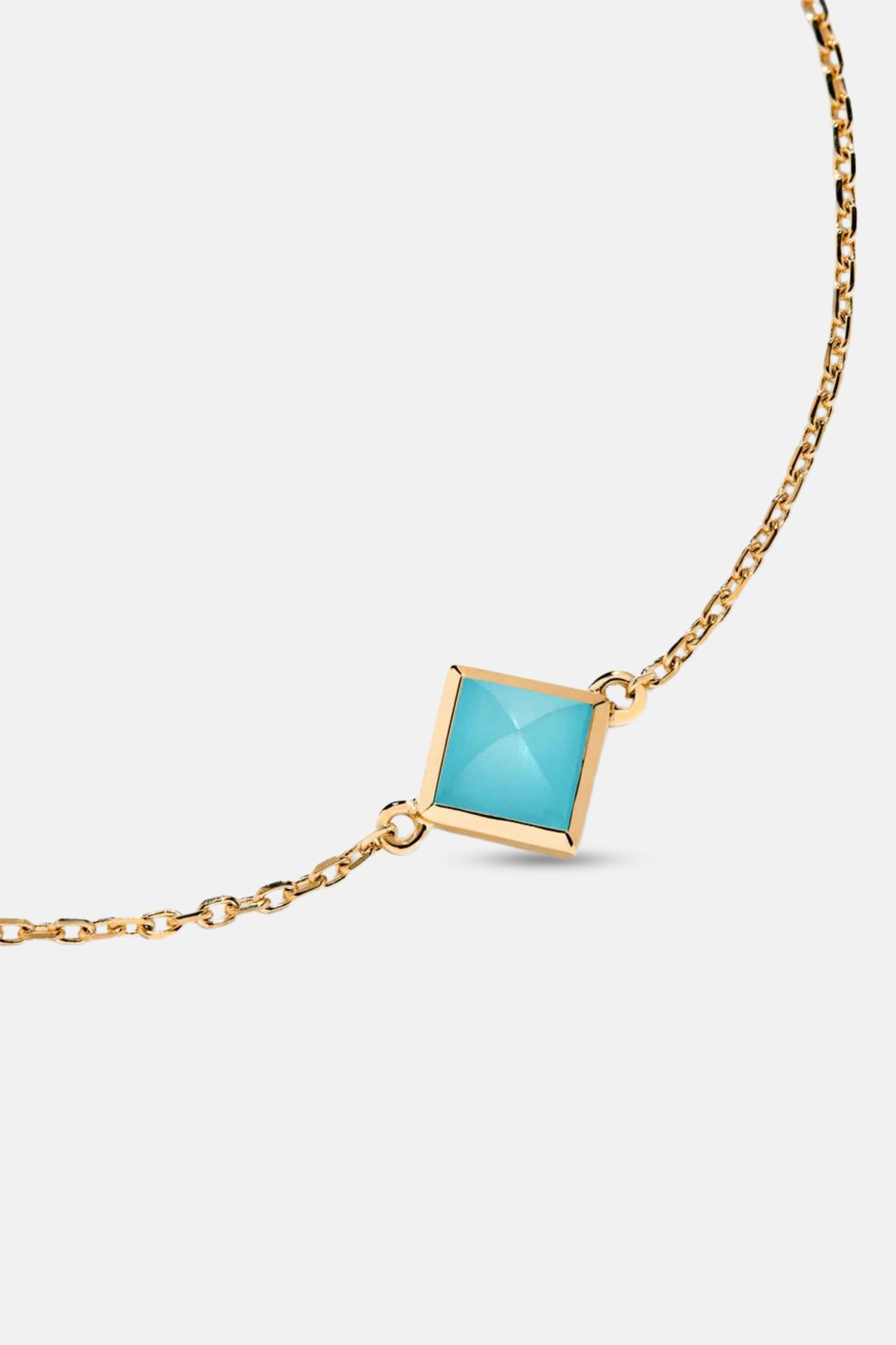 Cleo Pyramid Bracelet gold Turquoise 