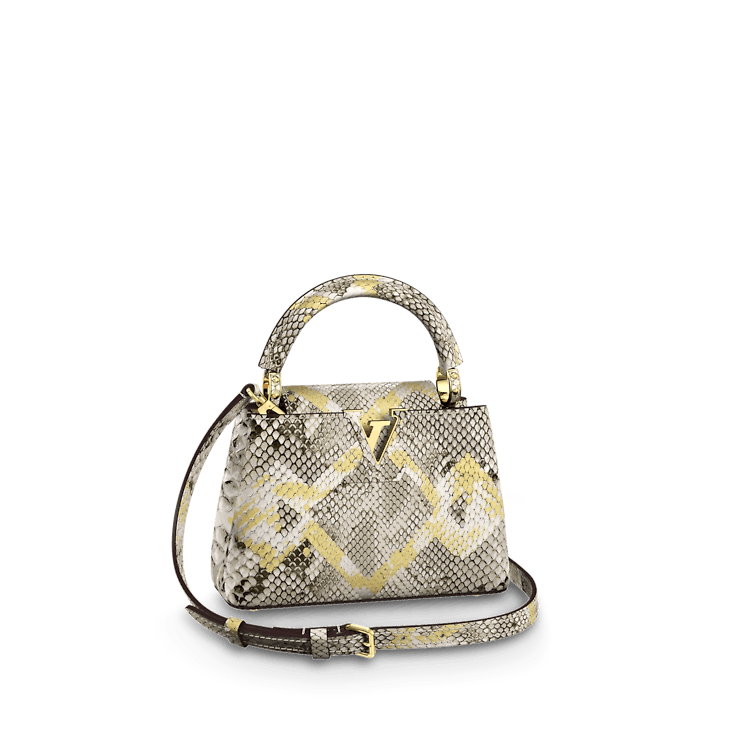 Louis Vuitton - Capucines Python Leather Mini Bag – Multicolor – Shop It