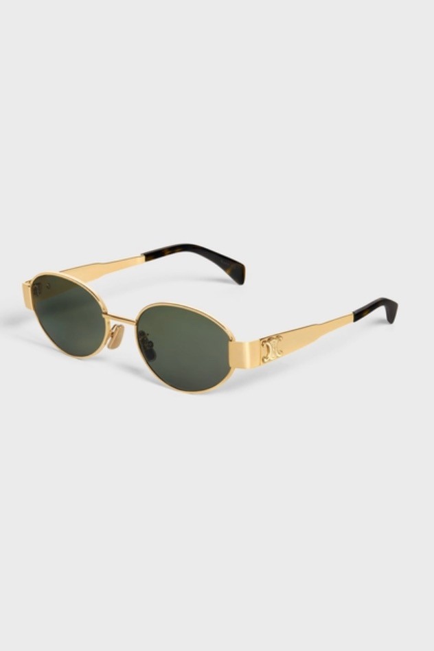 Triopmphe Metal 01 Sunglasses - Gold / Green