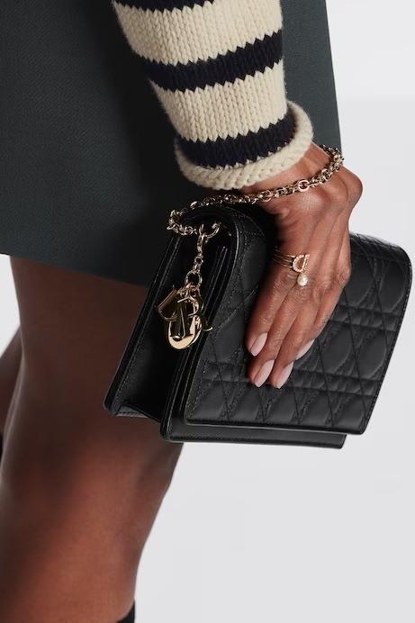 Dior - Lady Dior Pouch - Black – Shop It