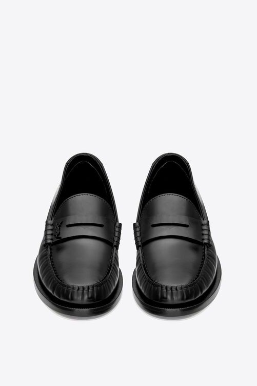 سان لوران - حذاء لوفر بيني - أسود