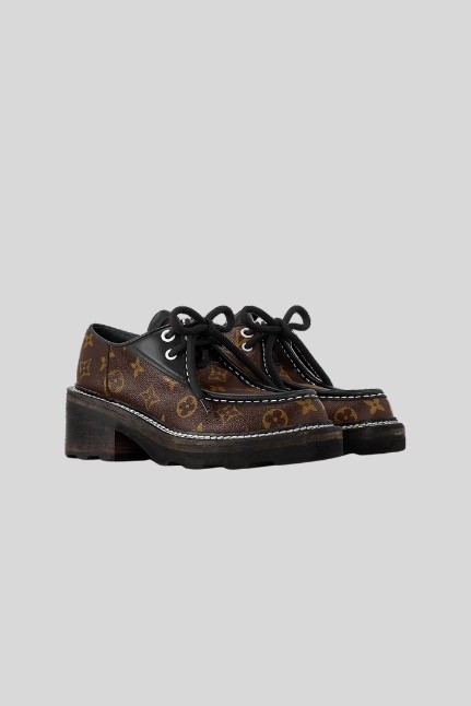 لويس فيتون - حذاء، حذاء ديربي Lv Beaubourg Platform - متعدد الألوان